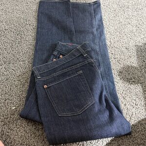 7 For All Mankind Dark Blue Straight / Skinny Jeans